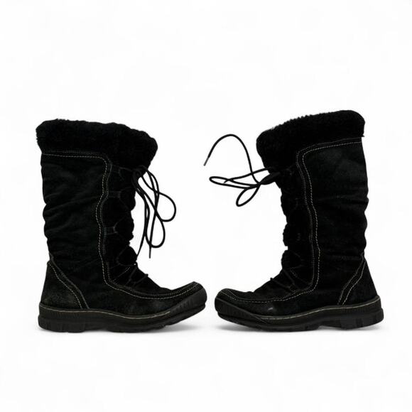 BareTraps Shoes - Bare Traps Dory Winter Boots Y2K Vintage size 7/12 Fur Lining Lace Uo Boots